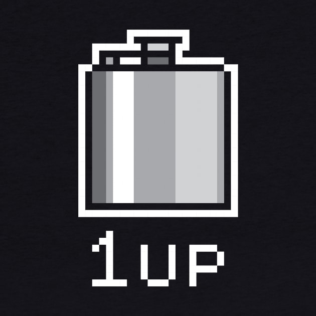 1Up Hip Flask by fromherotozero